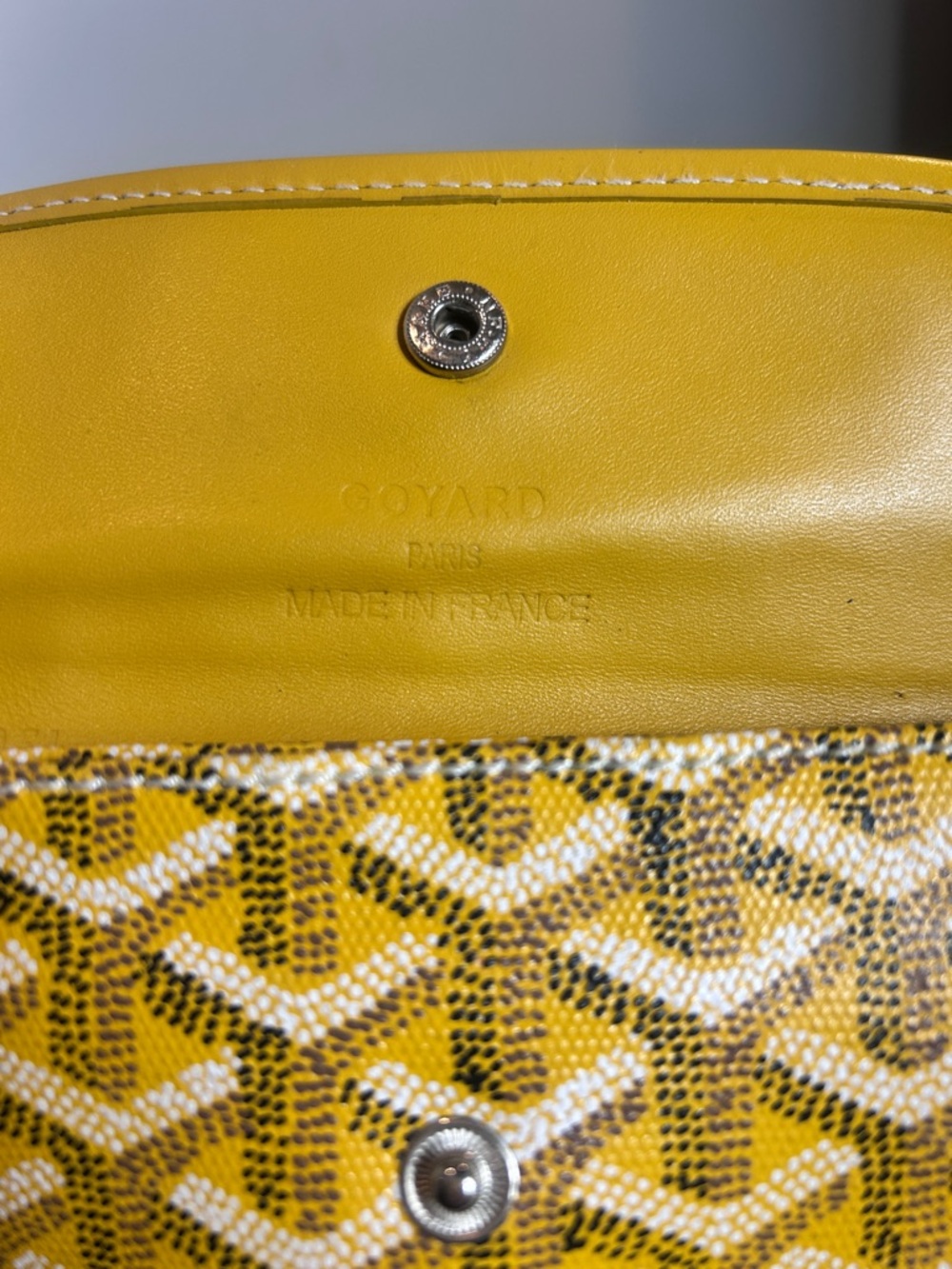Goyard Saint Louis Pouch - Yellow - Picture 5 of 7